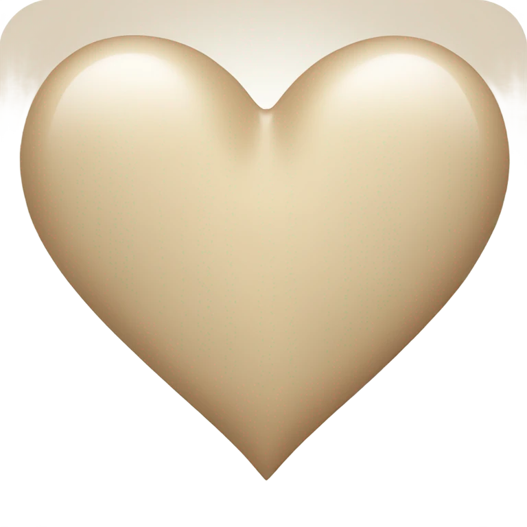 Beige heart  emoji