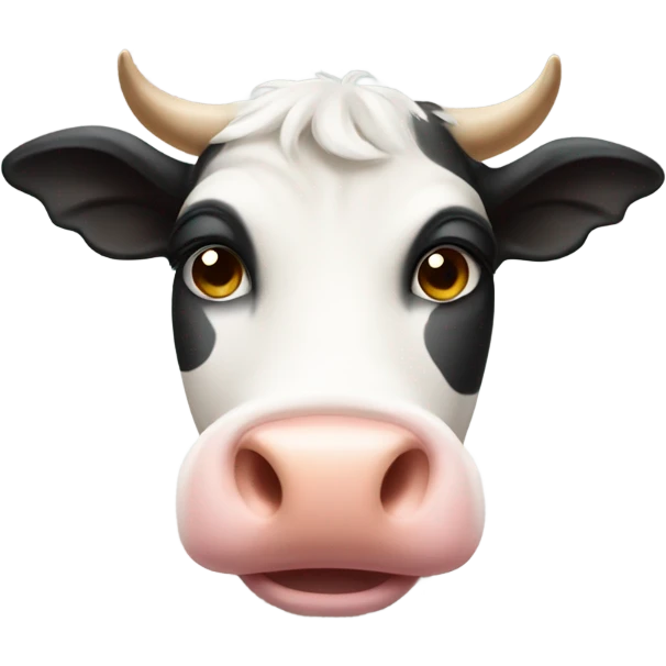 Shy cow blushing  emoji