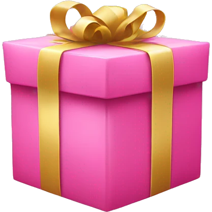 Pink presents emoji