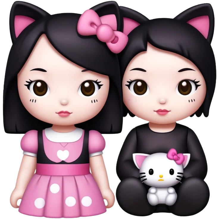Hello kitty kuromi emoji