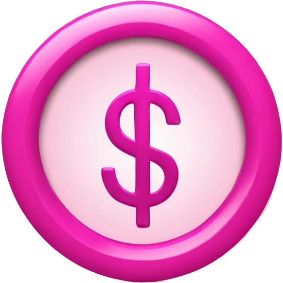 Pink USD dollar sign $ emoji