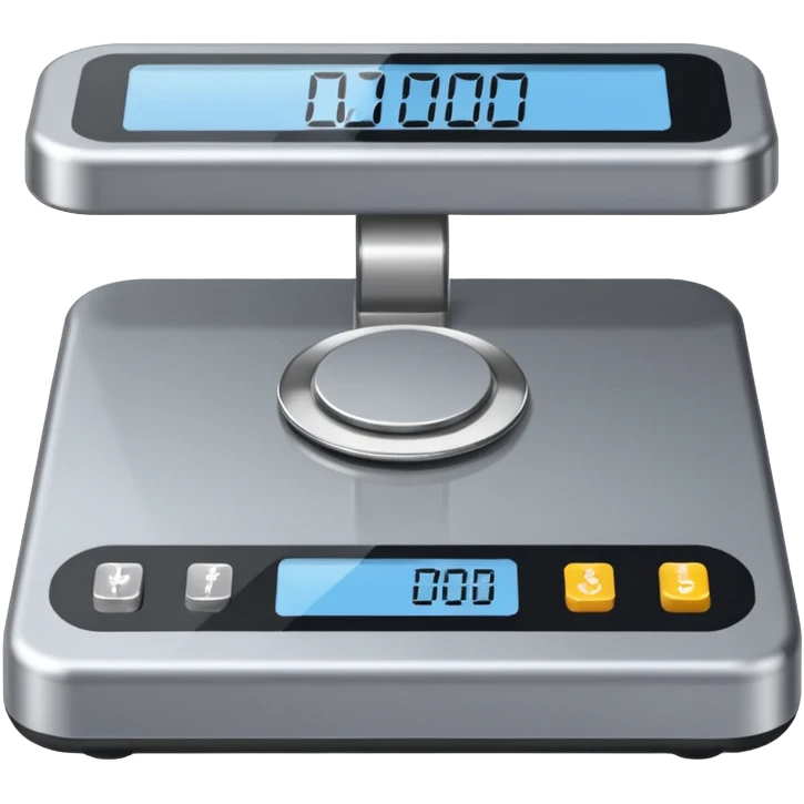 a grey weighing machine emoji