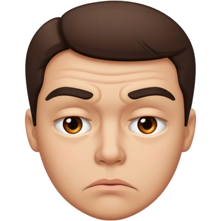 Make a grumpy kissy face emoji