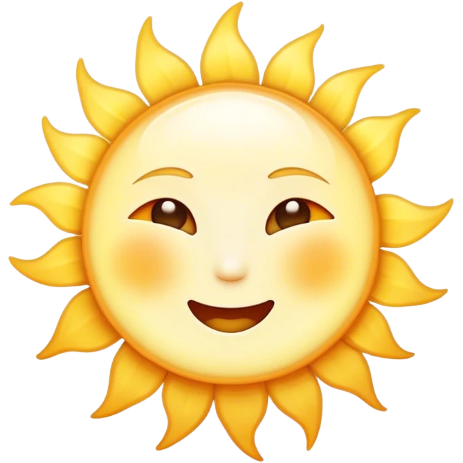 Cinematic Realistic Sunshine Emoji, Warm and golden, with soft rays of light streaming down from a bright, glowing sun. The golden hue bathes the world in warmth, uplifting the spirit and bringing a sense of joy and radiance. Soft glowing outline, capturing the essence of happiness, warmth, and light in a beautiful sunny day! emoji