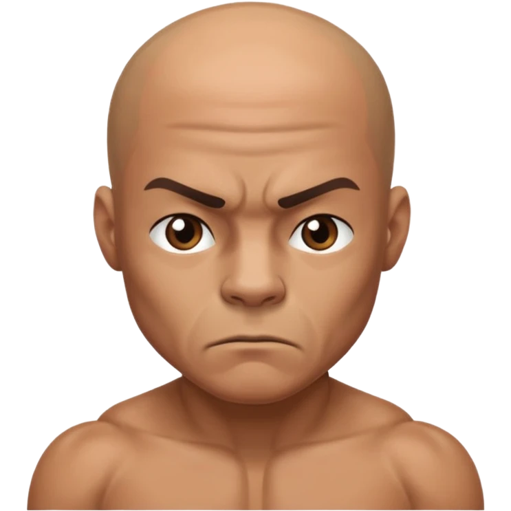  a boxer, bald head emoji