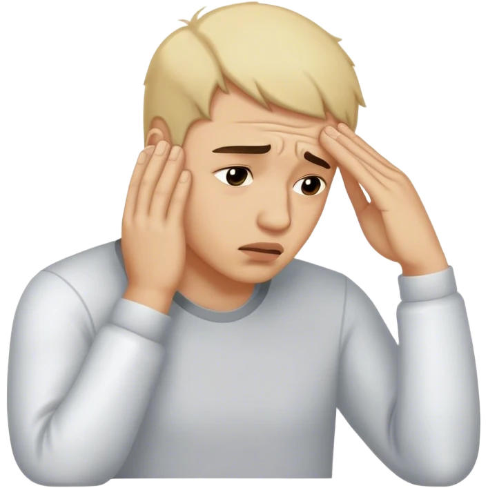 man with facepalm emoji