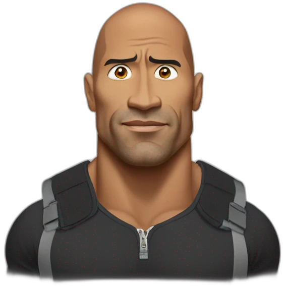 The rock qui fait son mouvement de sourcil  emoji