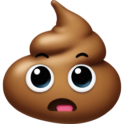 poop with hearts emoji