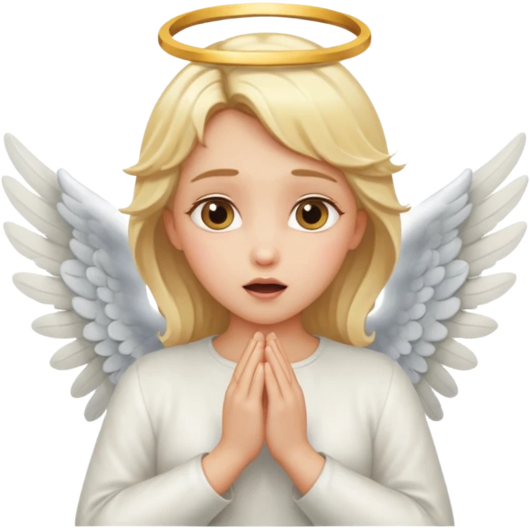 suprised angle, with wings, hands on cheeks emoji