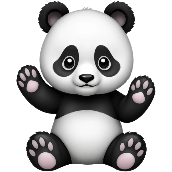 panda offering paw as if to help, "you are not alone" emoji