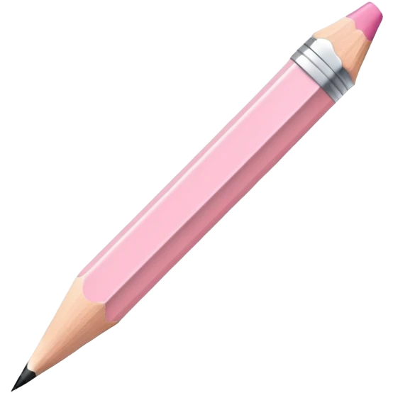 light pink pencil  emoji