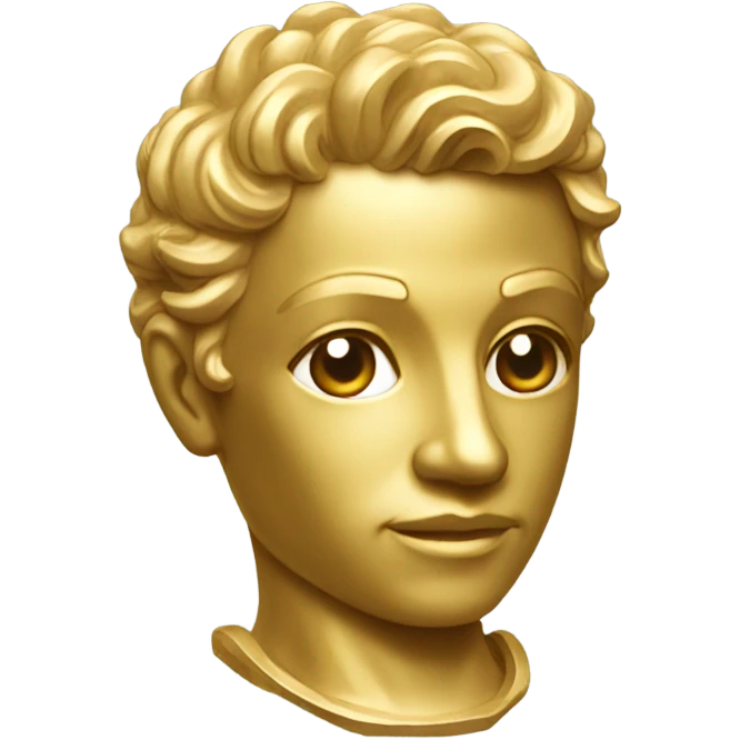 gold statue emoji