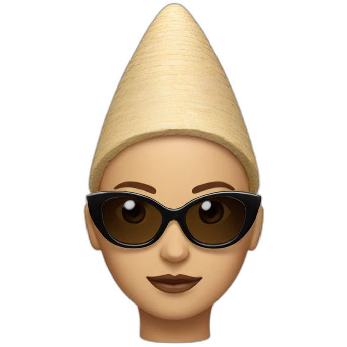 Conehead Edith sunglasses  emoji