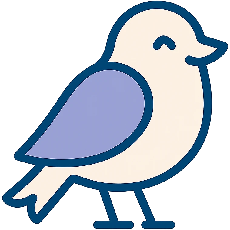 bird, clean modern icon style, simple, recognizable, minimal details, clear silhouette emoji