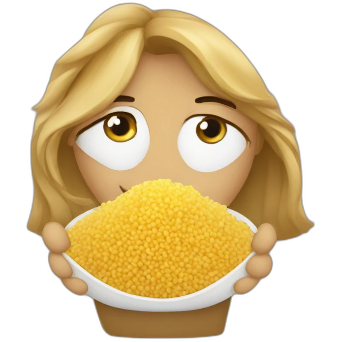 Zemoure eat couscous emoji