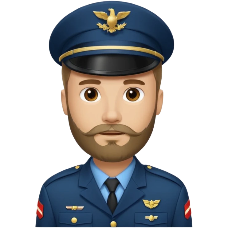 male soldiers with beard emoji