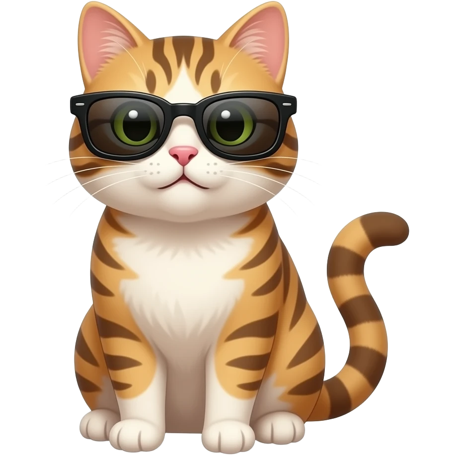 Cat wearing sunglasses emoji