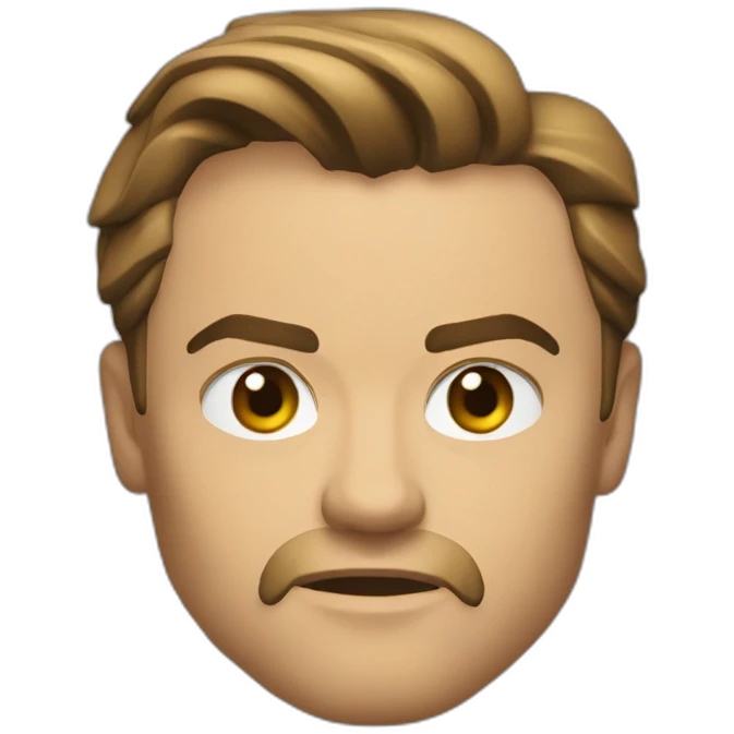 Leonardo Di Caprio serious emoji