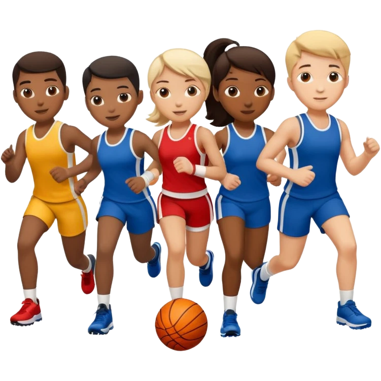 élèves quicoopèrent en faisant su sport emoji