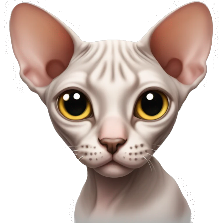 Adorable sphynx cat emoji