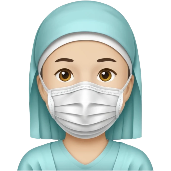 medical face mask only emoji