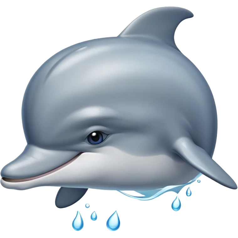 sad dolphin emoji