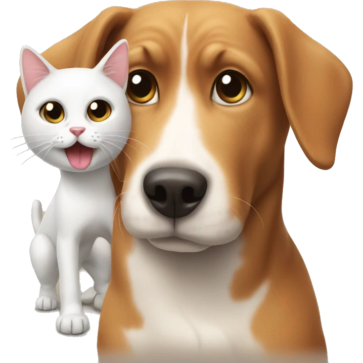 Dog and cat emoji