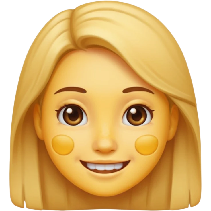 girl emoji with pimple emoji