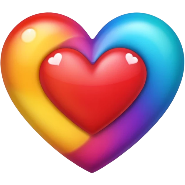 Cœur multicolore  emoji