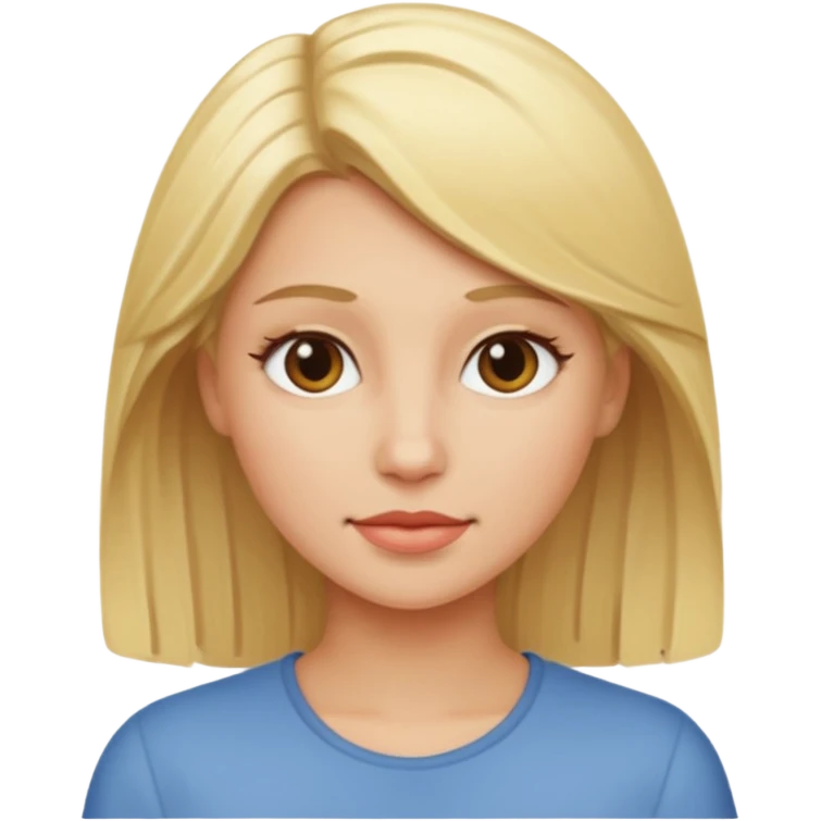 blond haired woman emoji