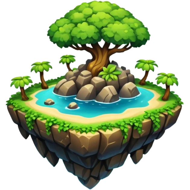 Flying Island emoji