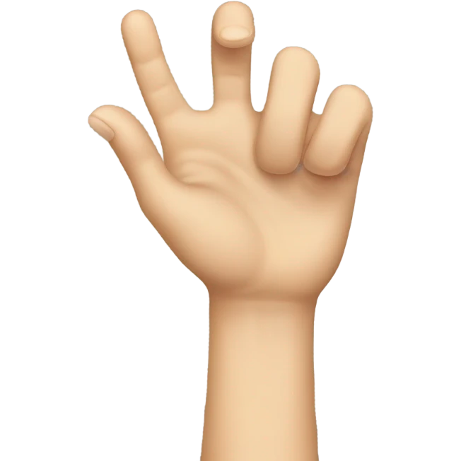Hand holding up an L  emoji