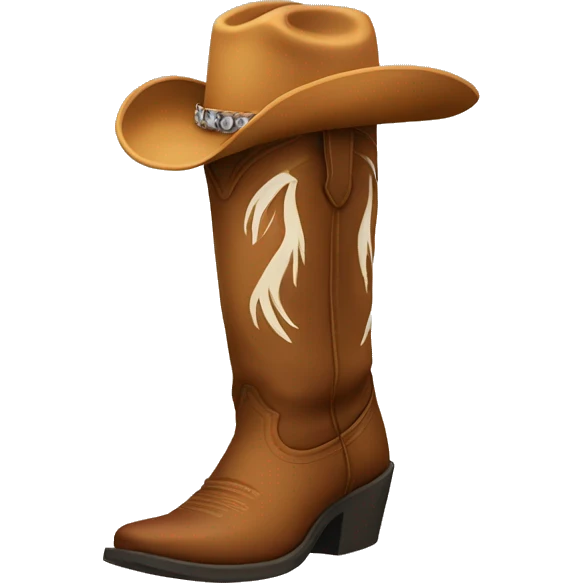 Cowgirl boots emoji