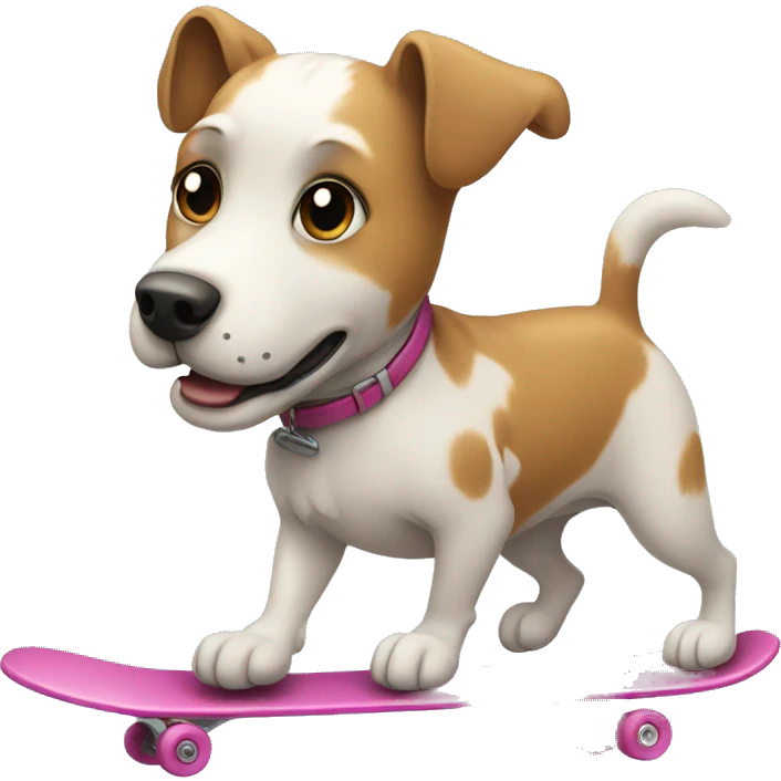 dog skating emoji