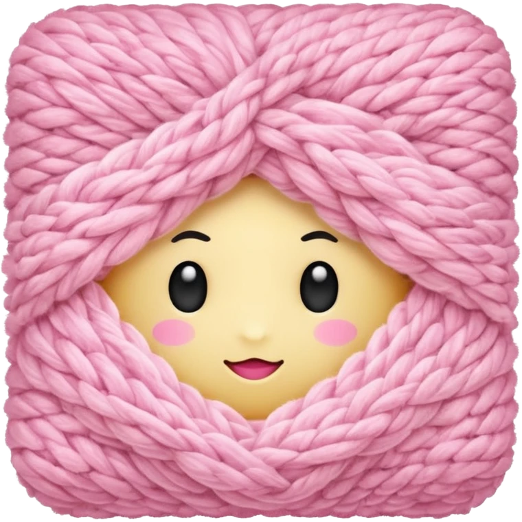 soft pink knit emoji