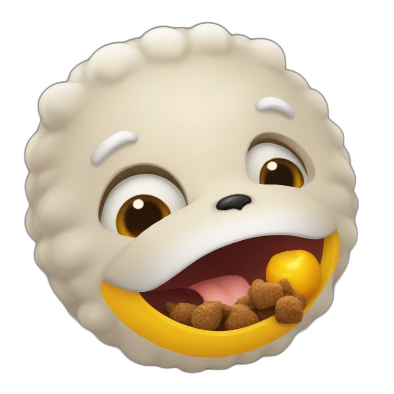 Un ourson qui mange du caca  emoji