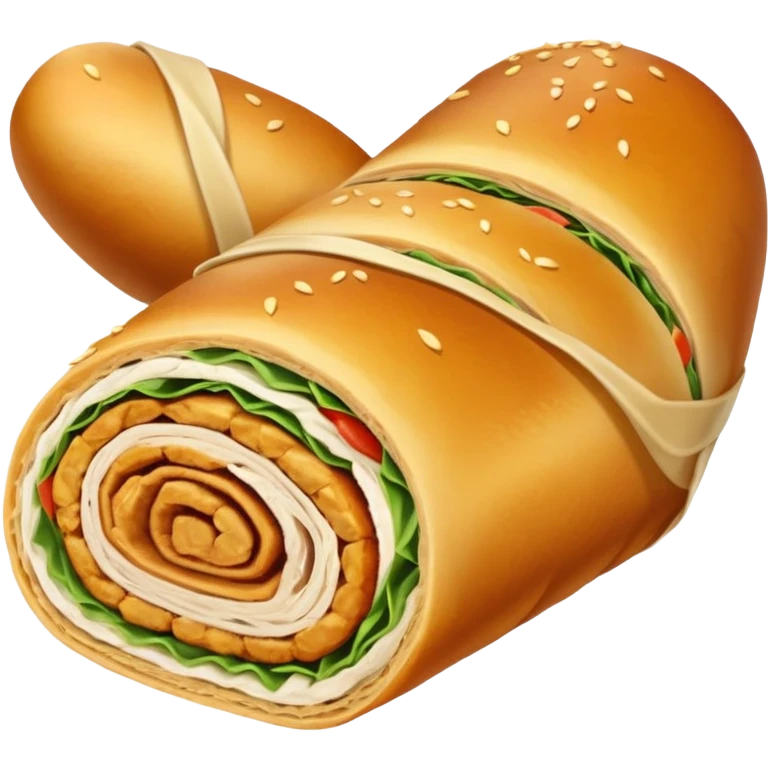 Chicken palm roll emoji