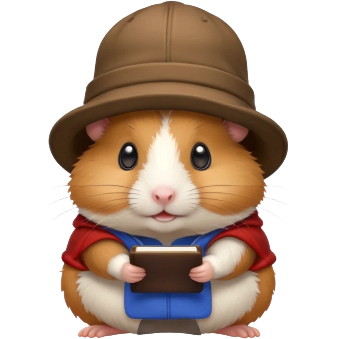 hamster with hat emoji