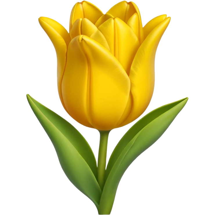 Emoji de tulipán amarillo emoji