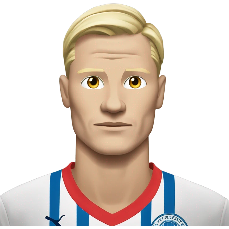 Erling Haaland wearing a shirt that says “Stay Humble” emoji