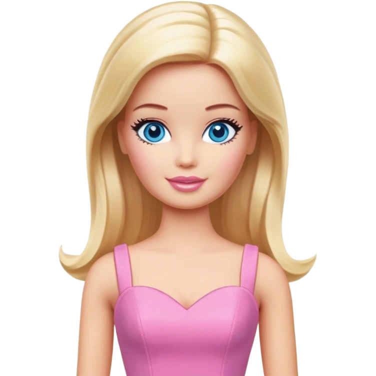 Full bodied classic Barbie emoji