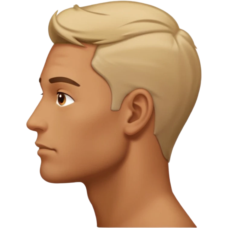 men in profile talking emoji