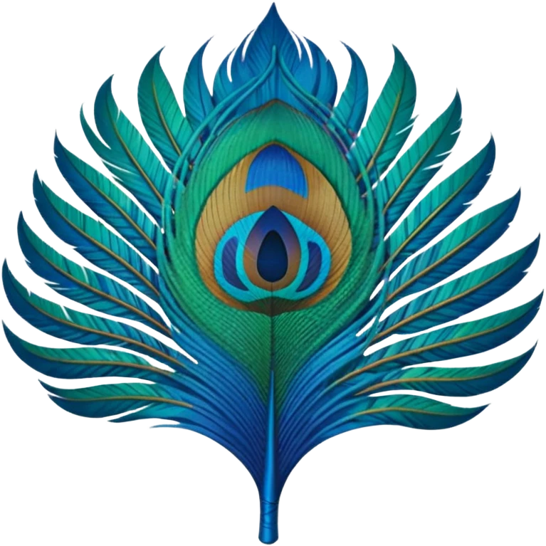 Peacock feather emoji