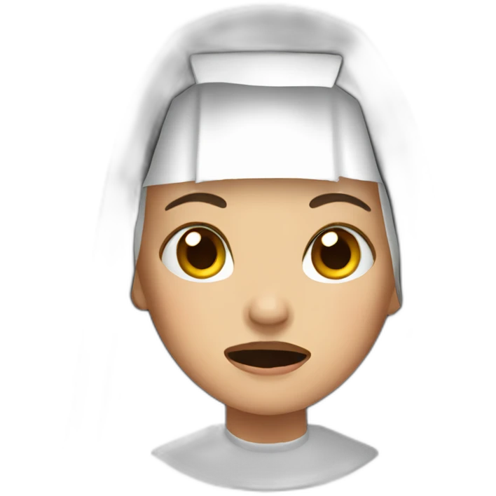 Nun crying emoji