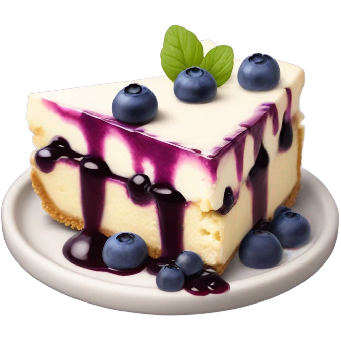 Blueberry cheesecake  emoji