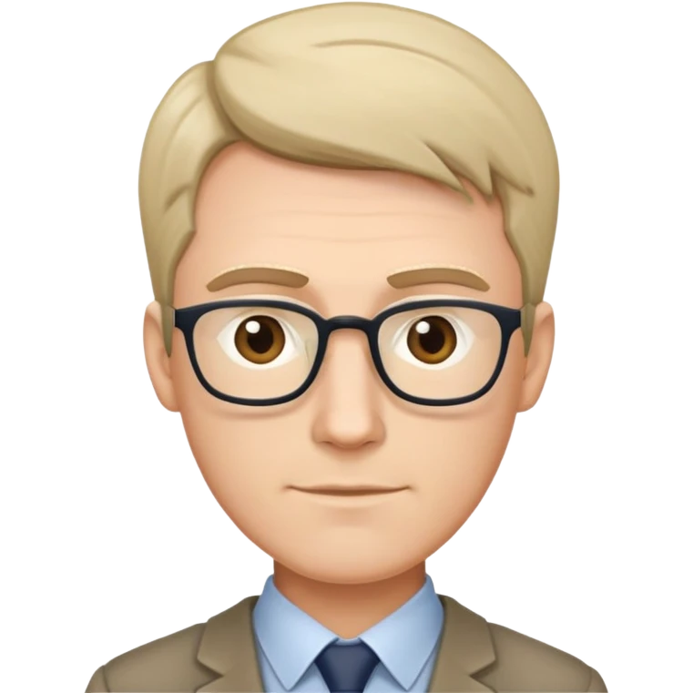 ENGLISH-TEACHER, MALE,  NO-GLASSES POINTED-FACE, a little bit of hair emoji