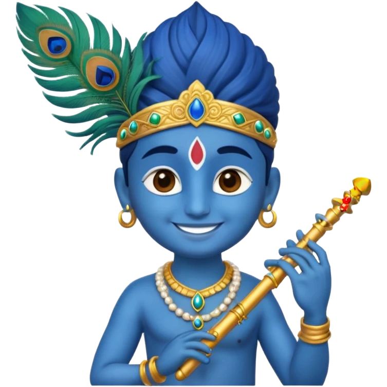 small emoji of god Krishna, which can used in  text massage  emoji