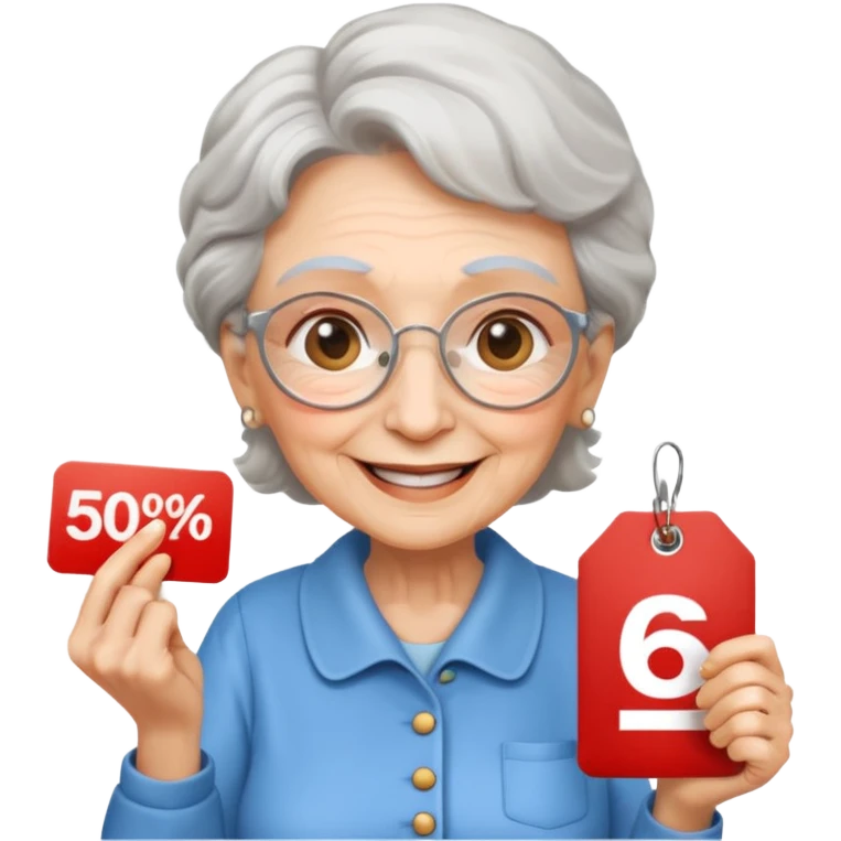 Grandma comparing discounts















 emoji
