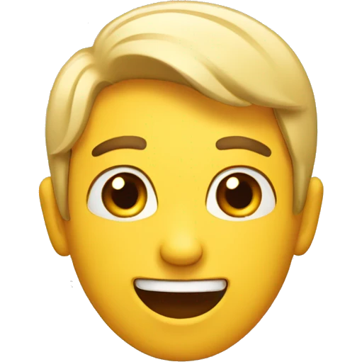 Happy and surprised  emoji