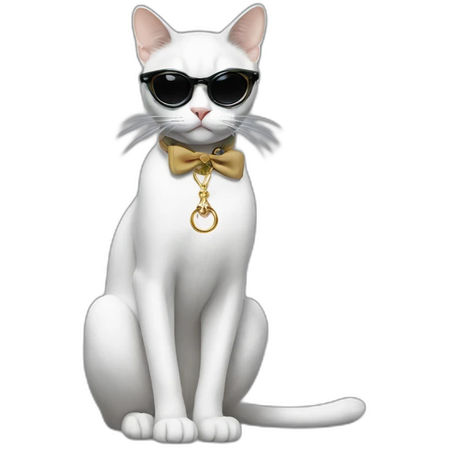 dior fashionable cat emoji